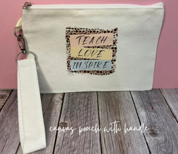 Canvas pouch with handle The Teacher Collective