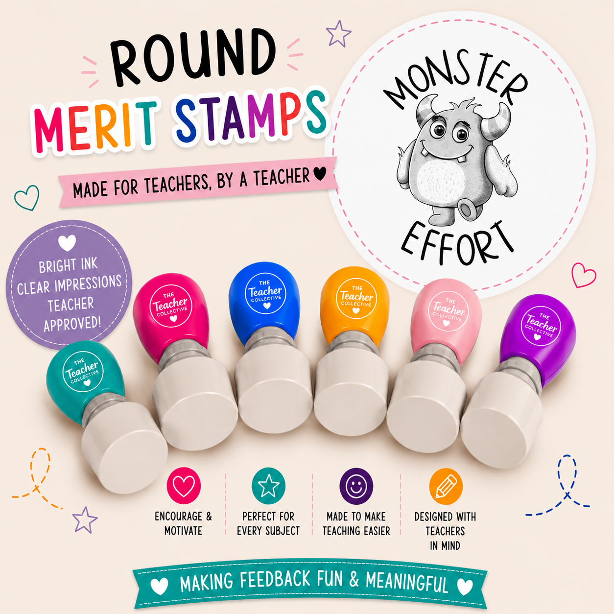 Monster effort stamp