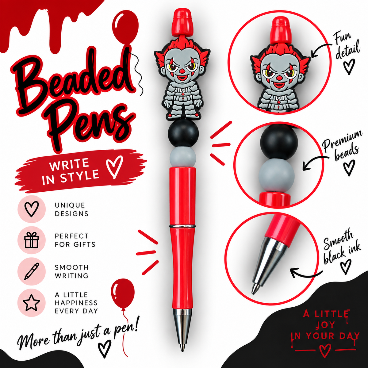 Beaded pen