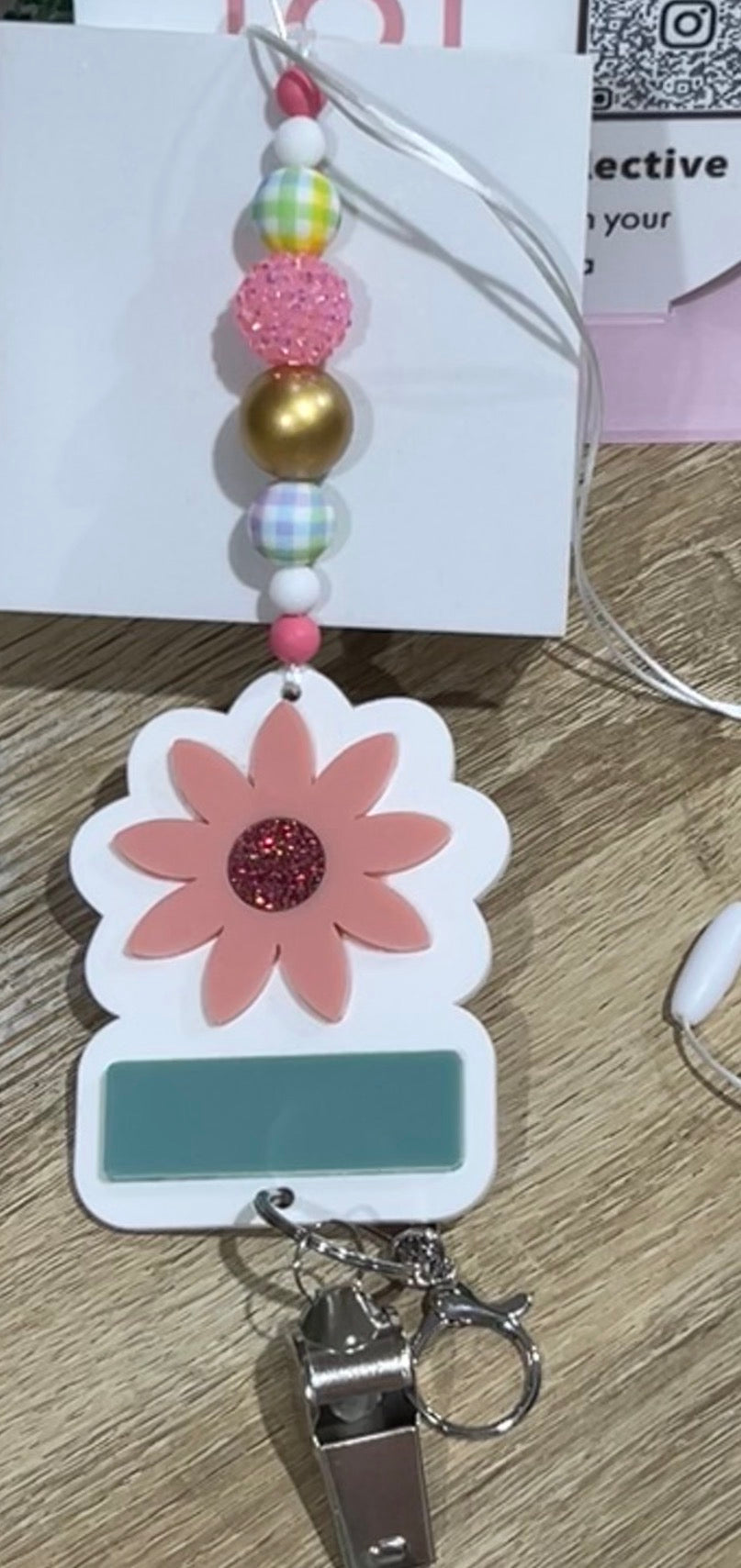 Flower name plate