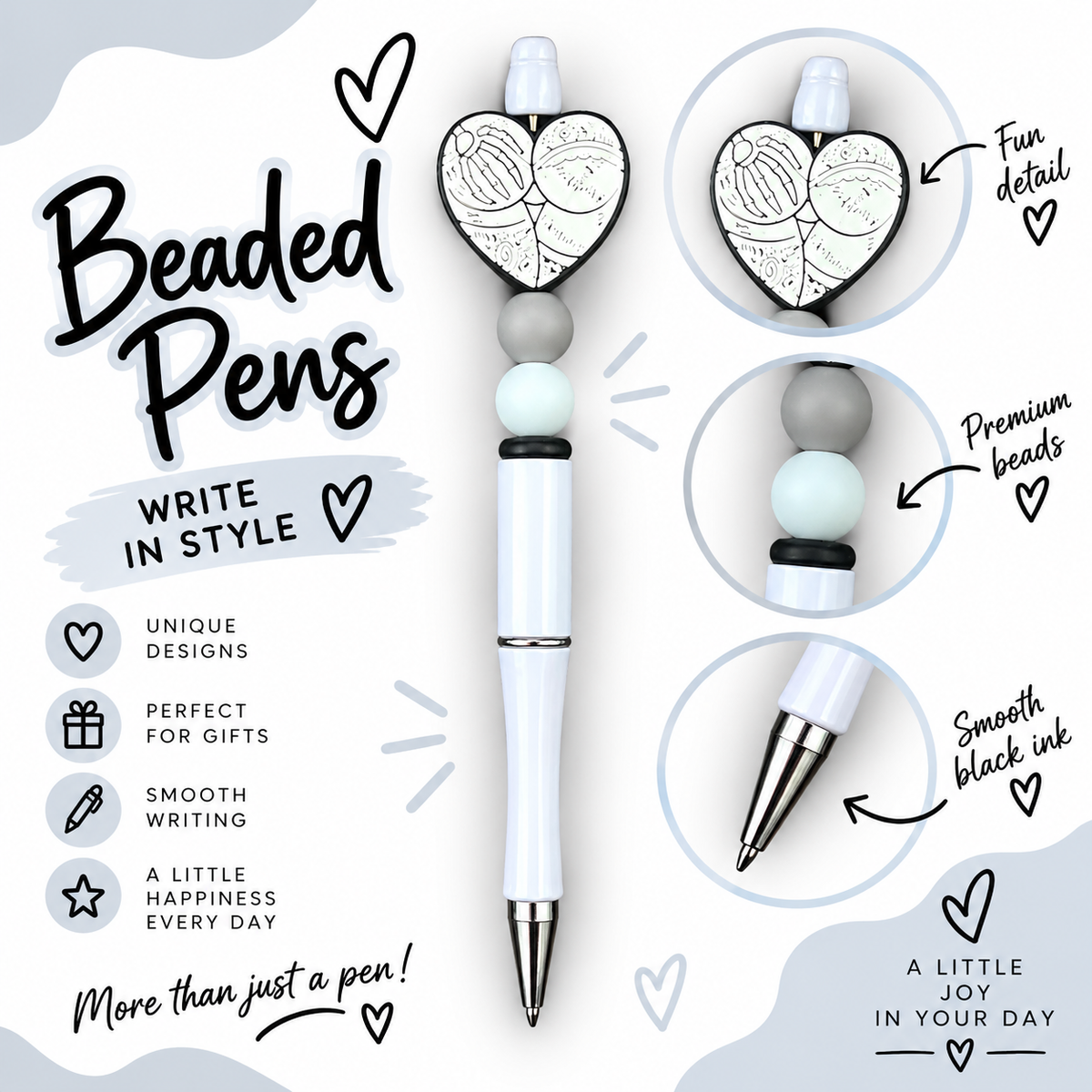 Beaded pen