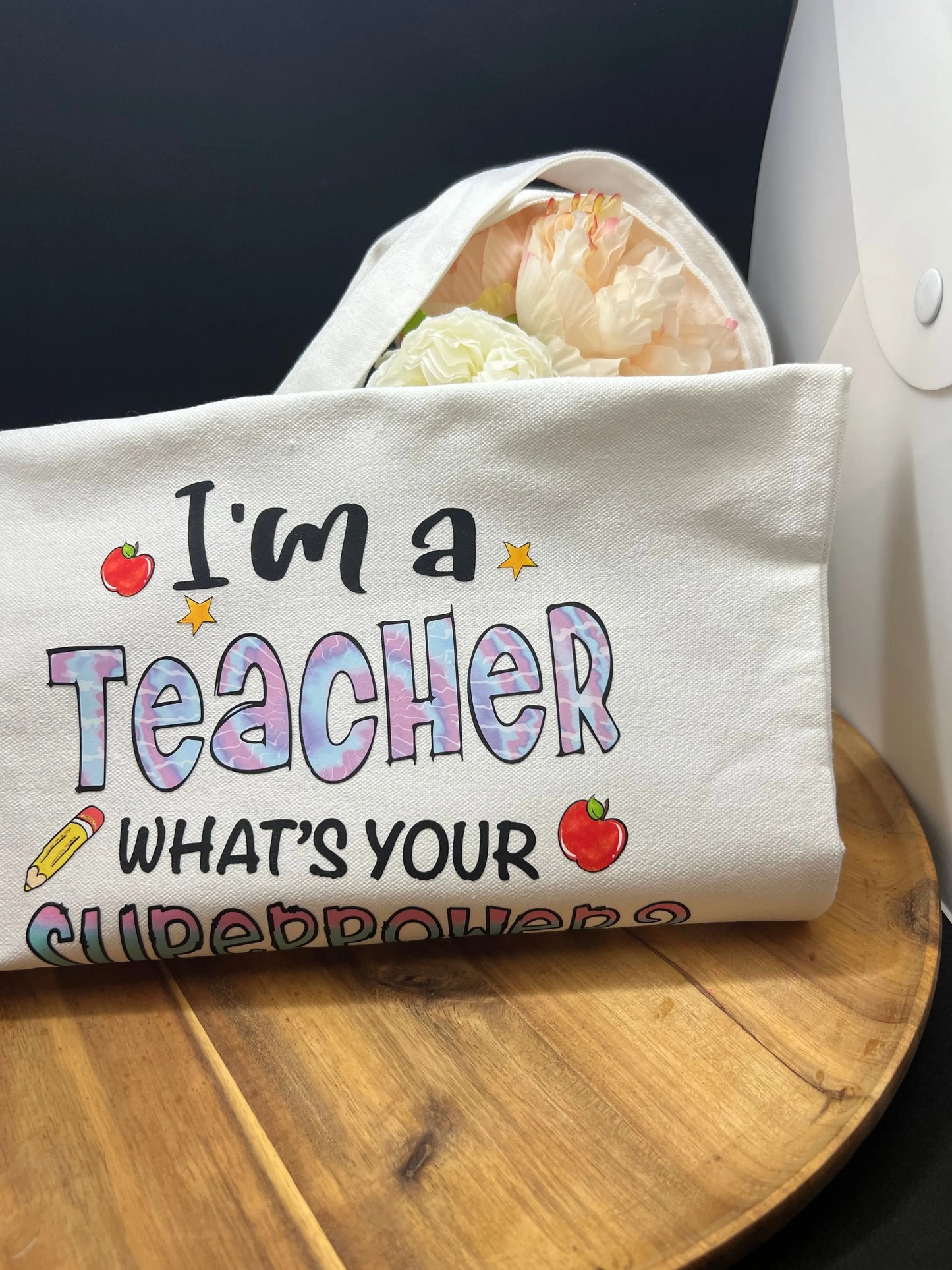 Canvas teacher tote The Teacher Collective