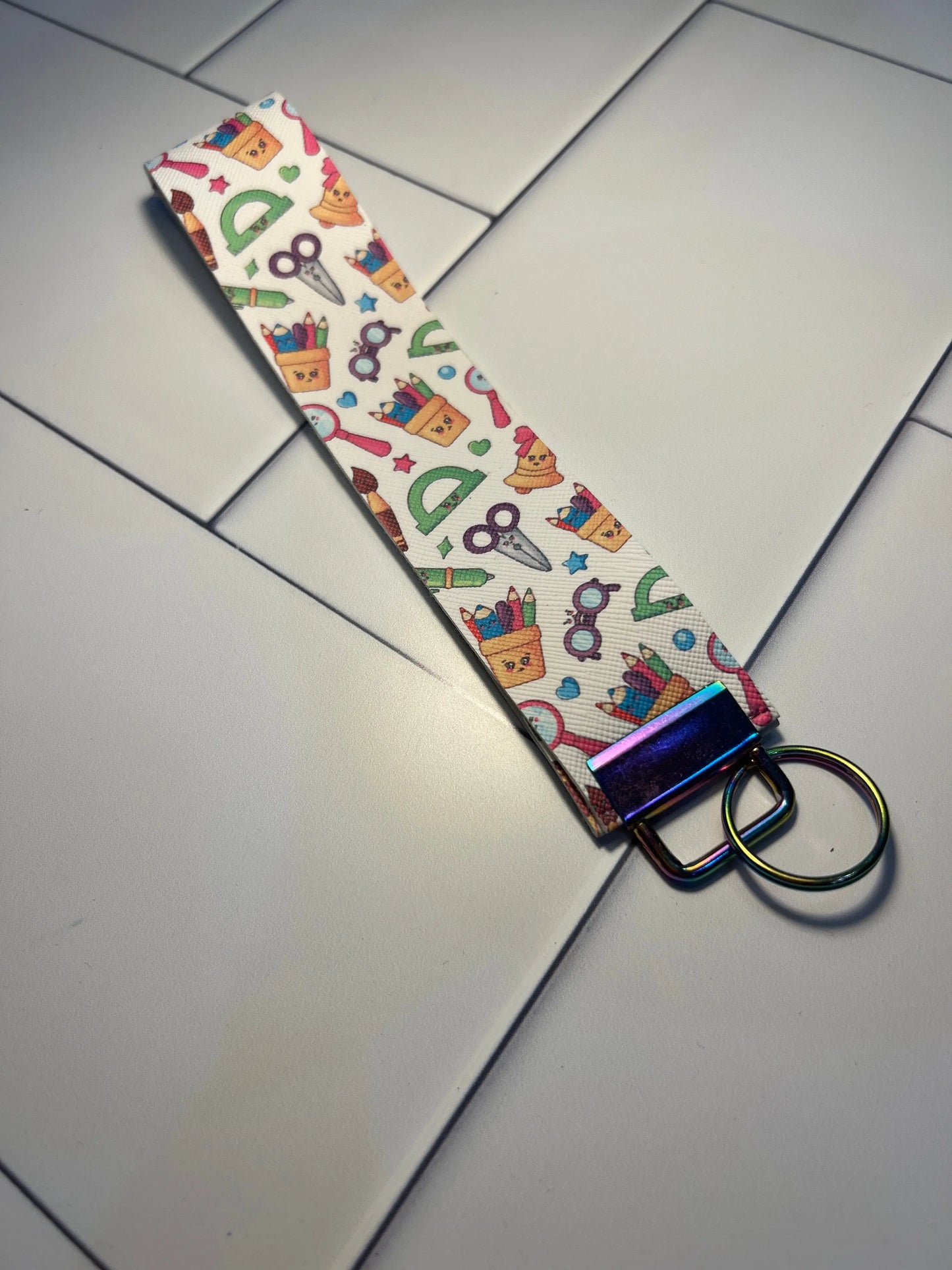 Flaux leather wristlet The Teacher Collective