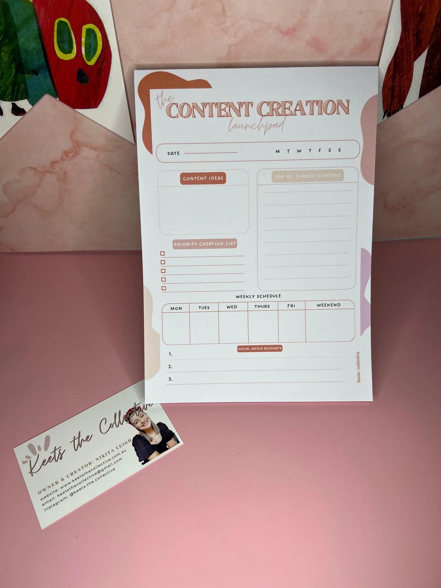 Content creation note pad The Teacher Collective