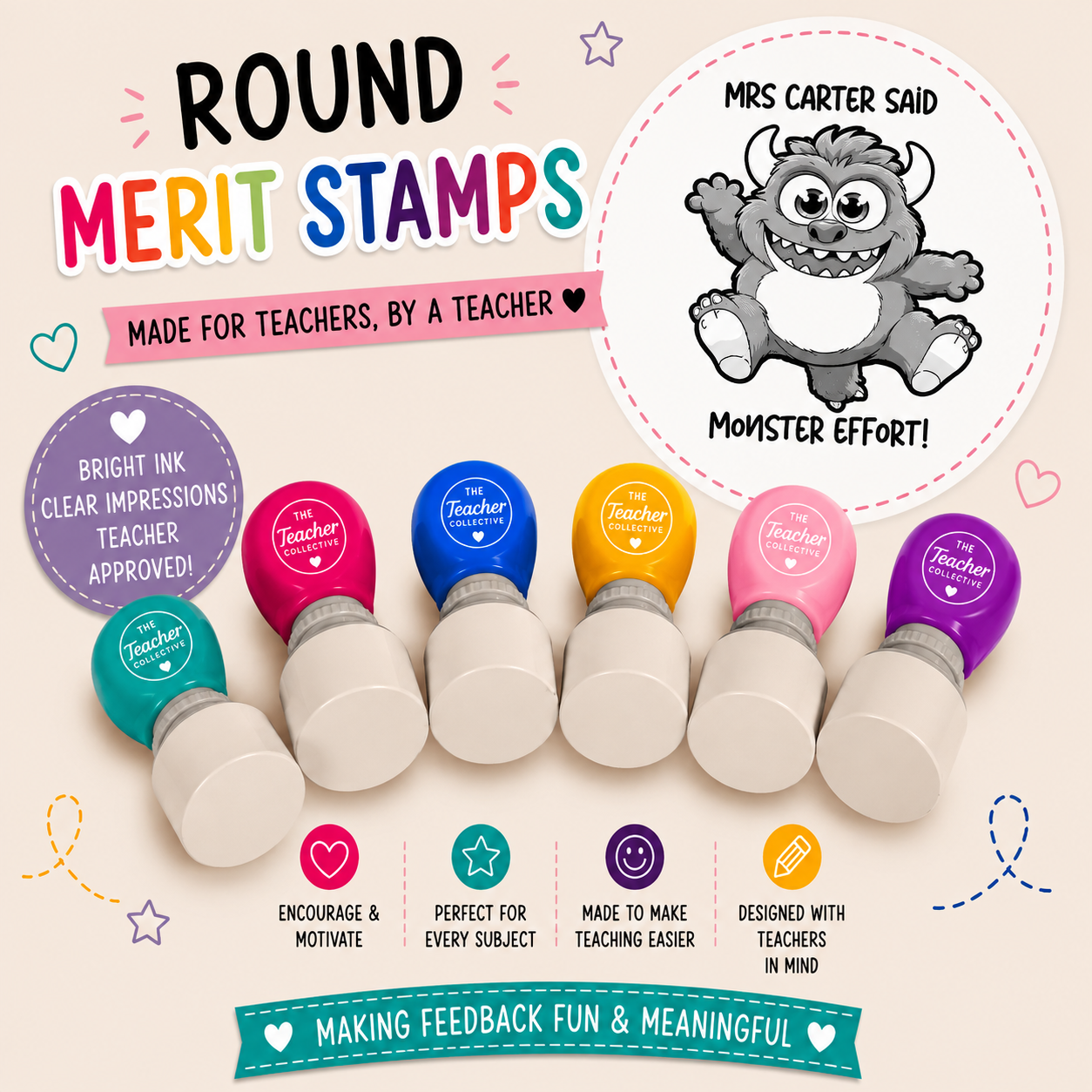 Monster effort stamp