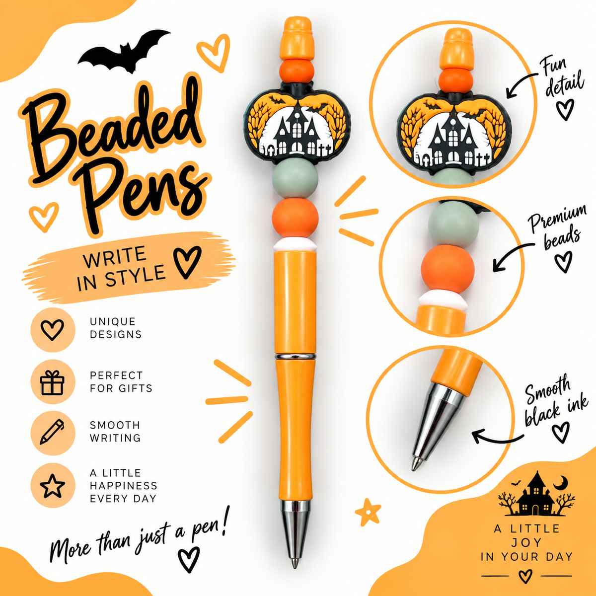 Beaded pen
