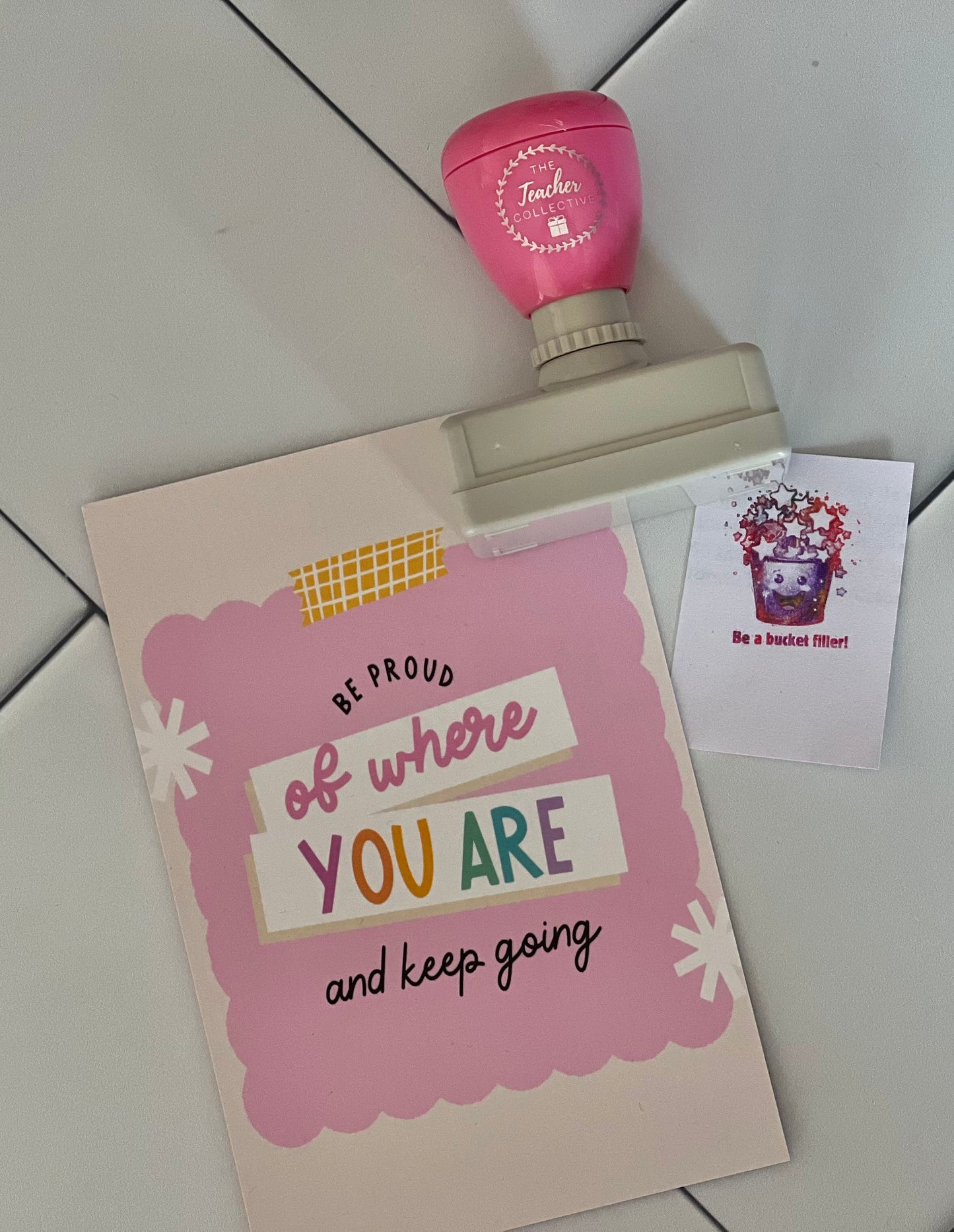 Be a bucket filler stamp