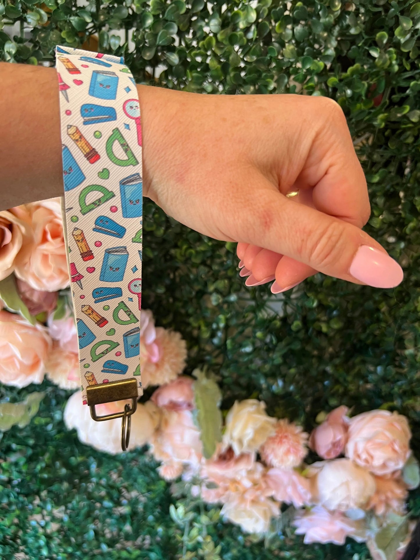 School design faux leather wristlets The Teacher Collective