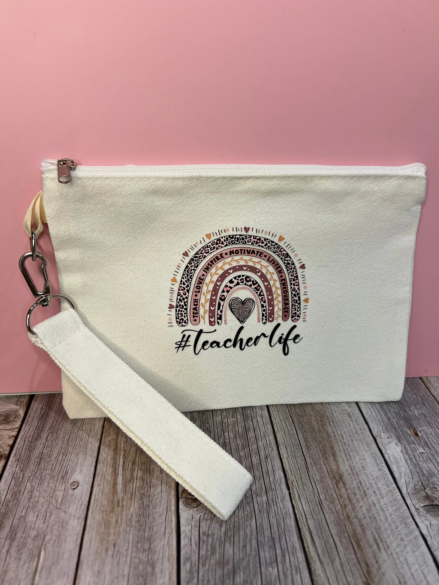 White canvas pouch The Teacher Collective