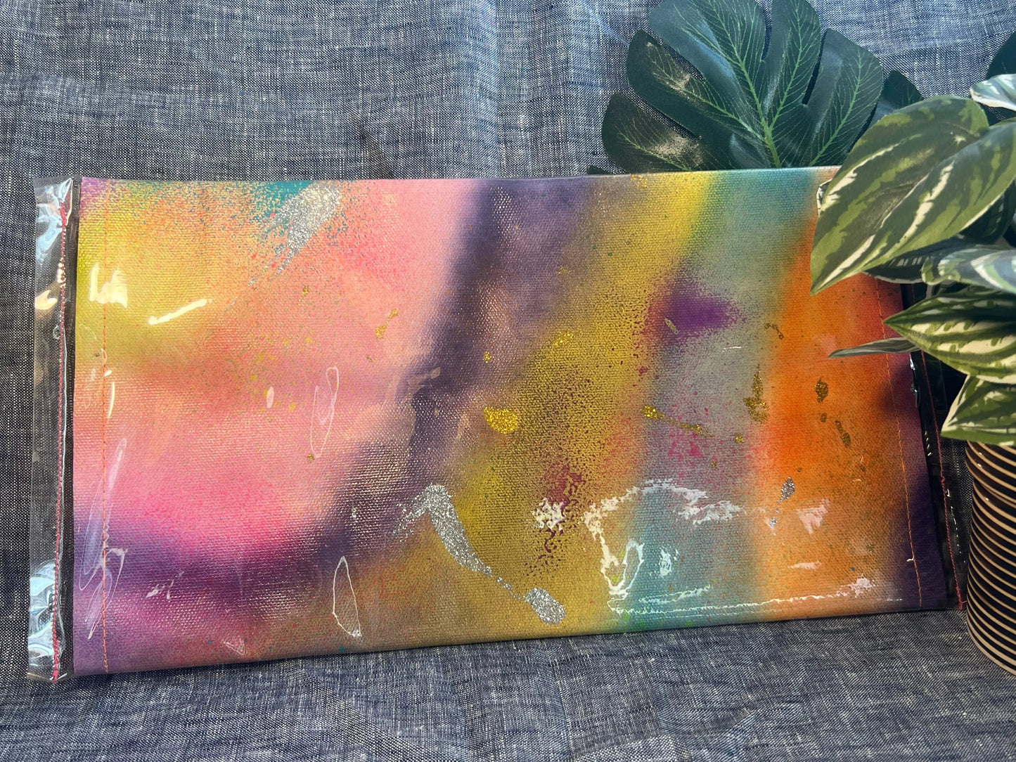 Large hand painted clutch bag Simply Cuteness - Jewellery & Clutches
