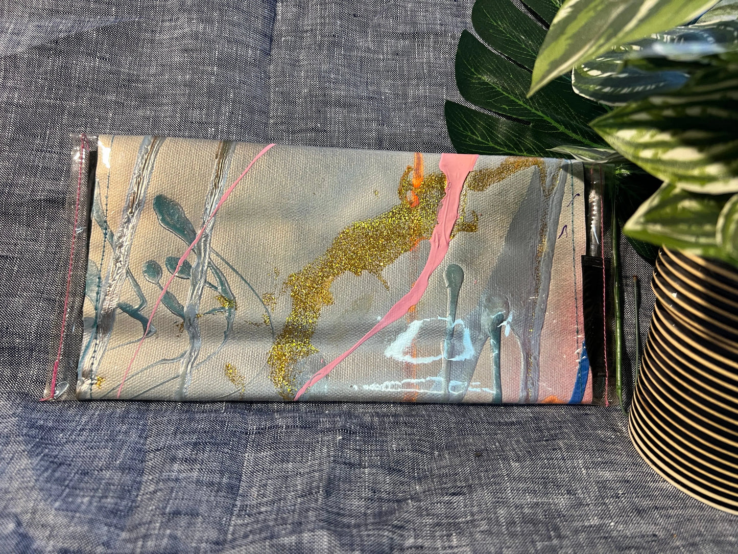 Small canvas clutch Simply Cuteness - Jewellery & Clutches