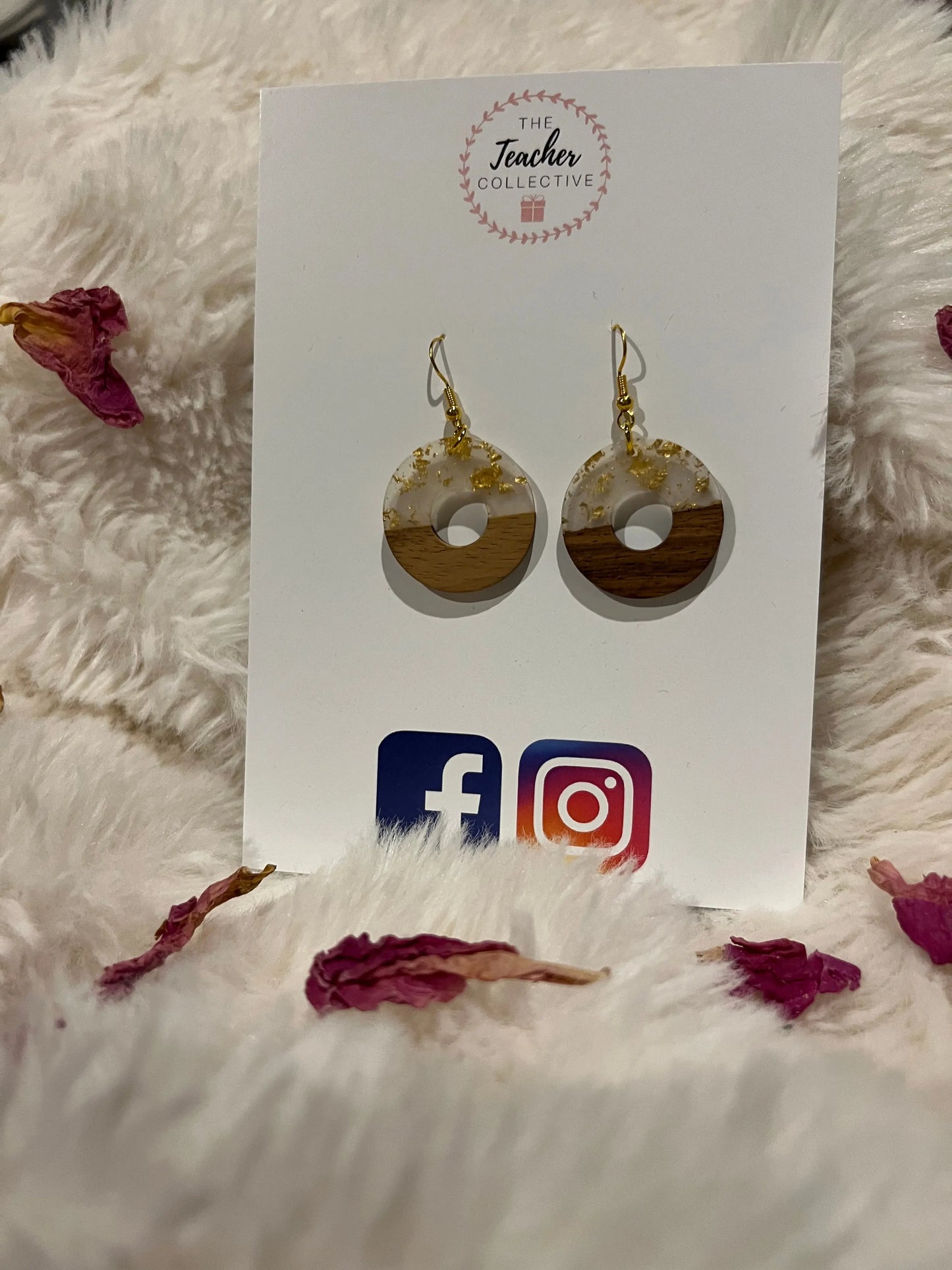 Wooden / Acrylic Earrings The Teacher Collective