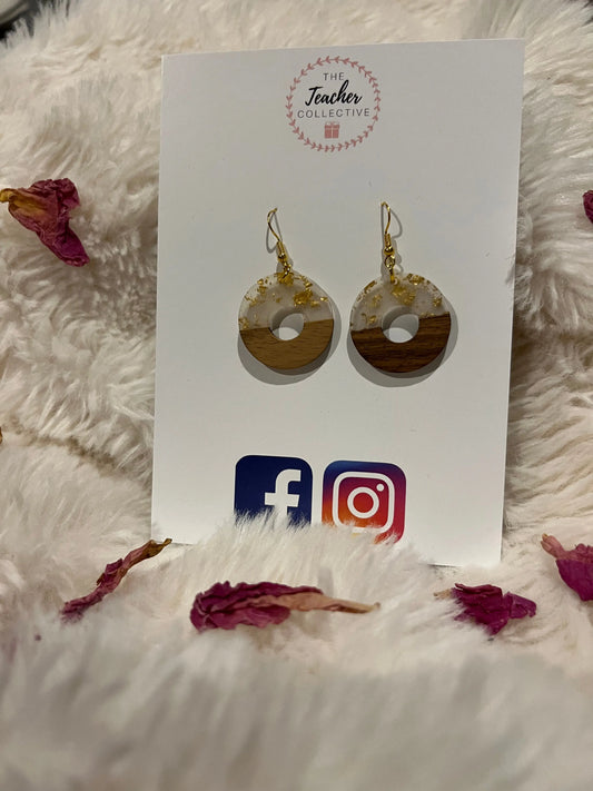 Wooden / Acrylic Earrings The Teacher Collective