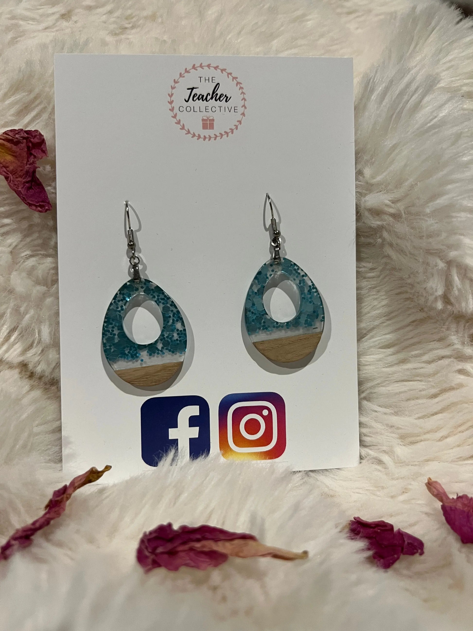 Wooden / Acrylic Earrings The Teacher Collective
