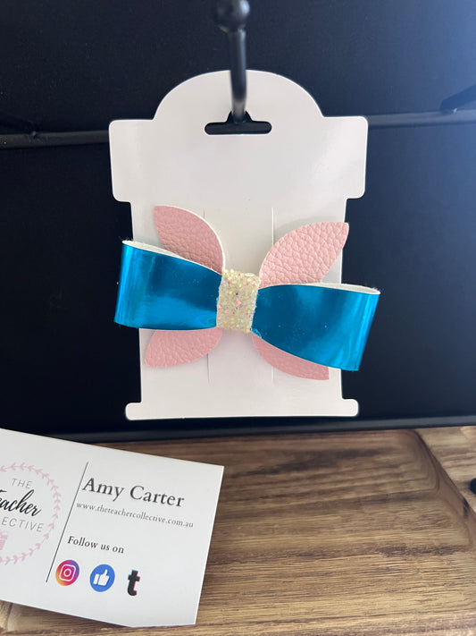 Faux hair bow