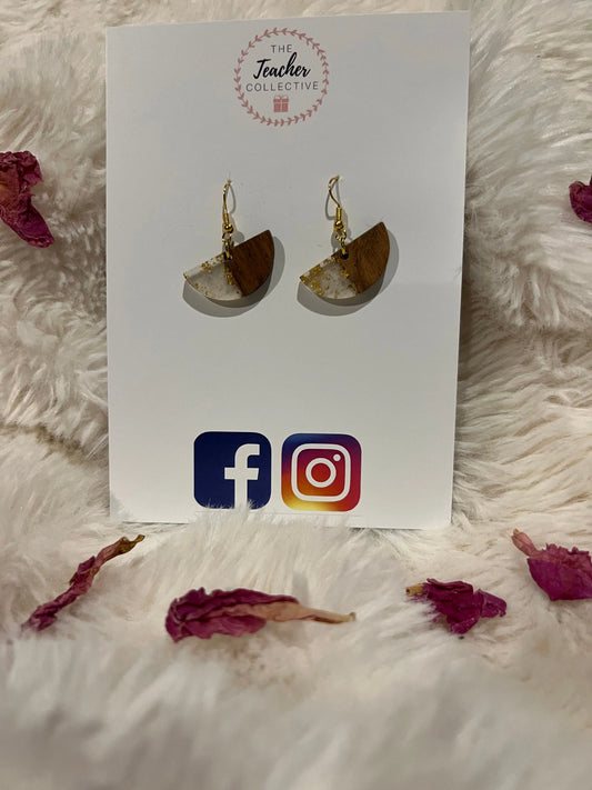 Wooden / Acrylic Earrings The Teacher Collective