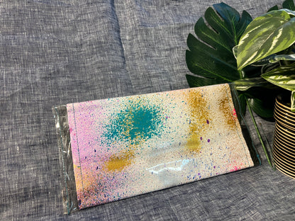 Small canvas clutch