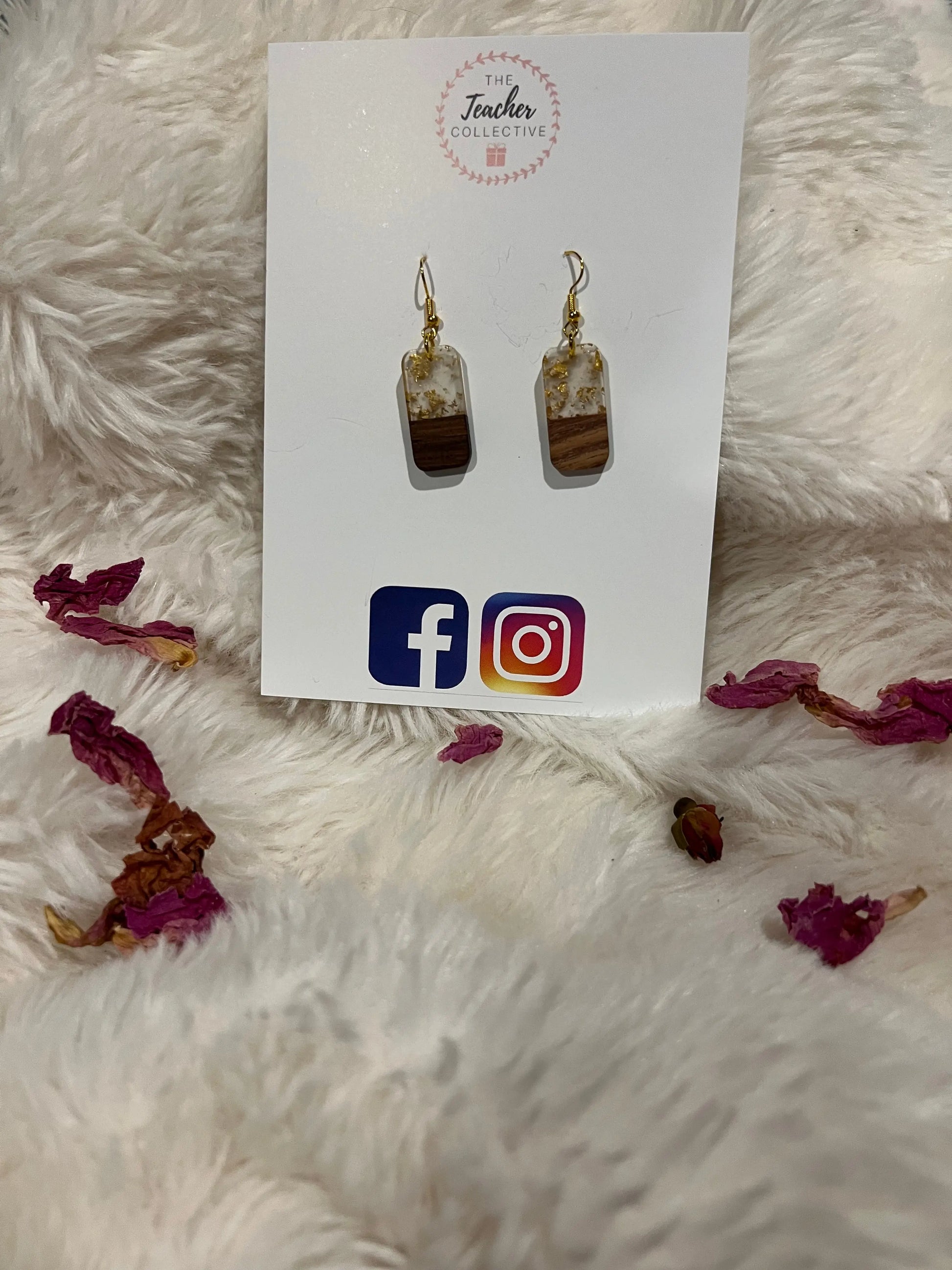 Wooden / Acrylic Earrings The Teacher Collective