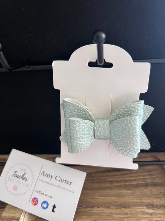 Faux hair bow