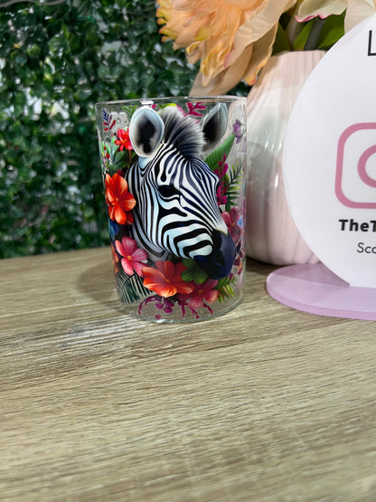 6 piece Animalia glass mug set