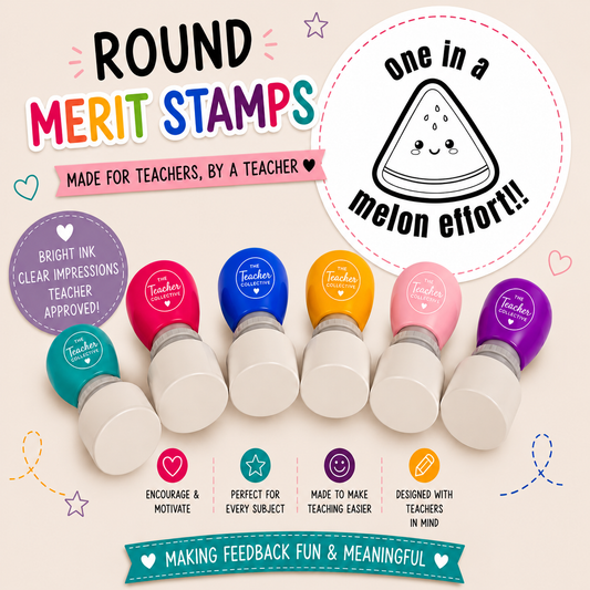 Custom teacher stamp - Melon