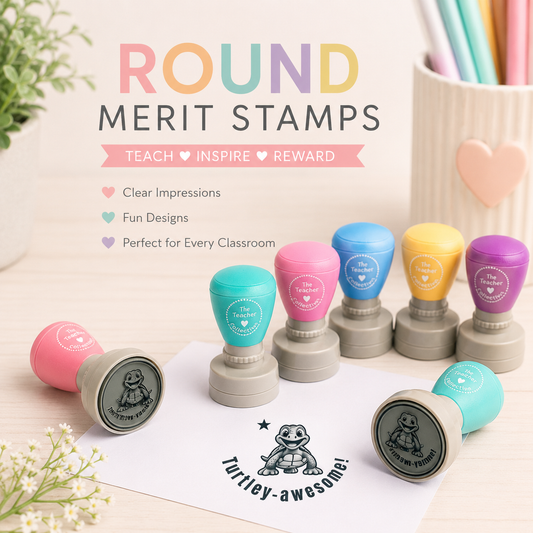 Custom teacher stamp - Turtley awesome stamp