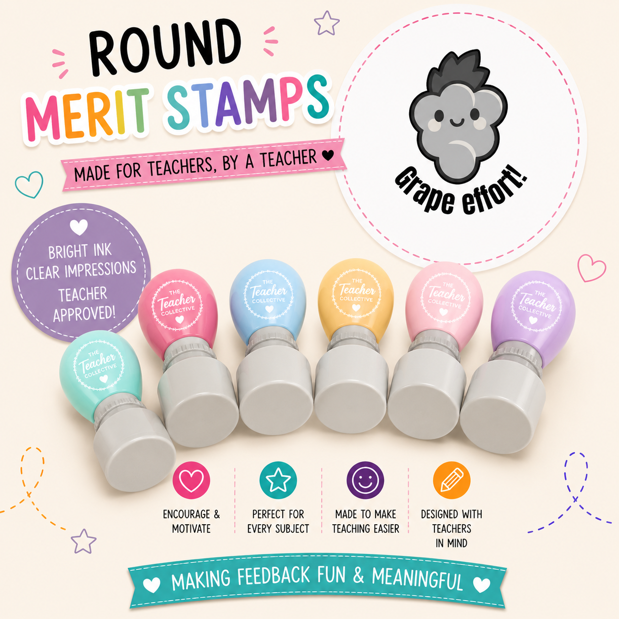Grape effort stamp