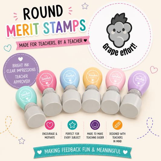 Custom teacher stamp - Grape effort stamp