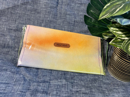 Small canvas clutch