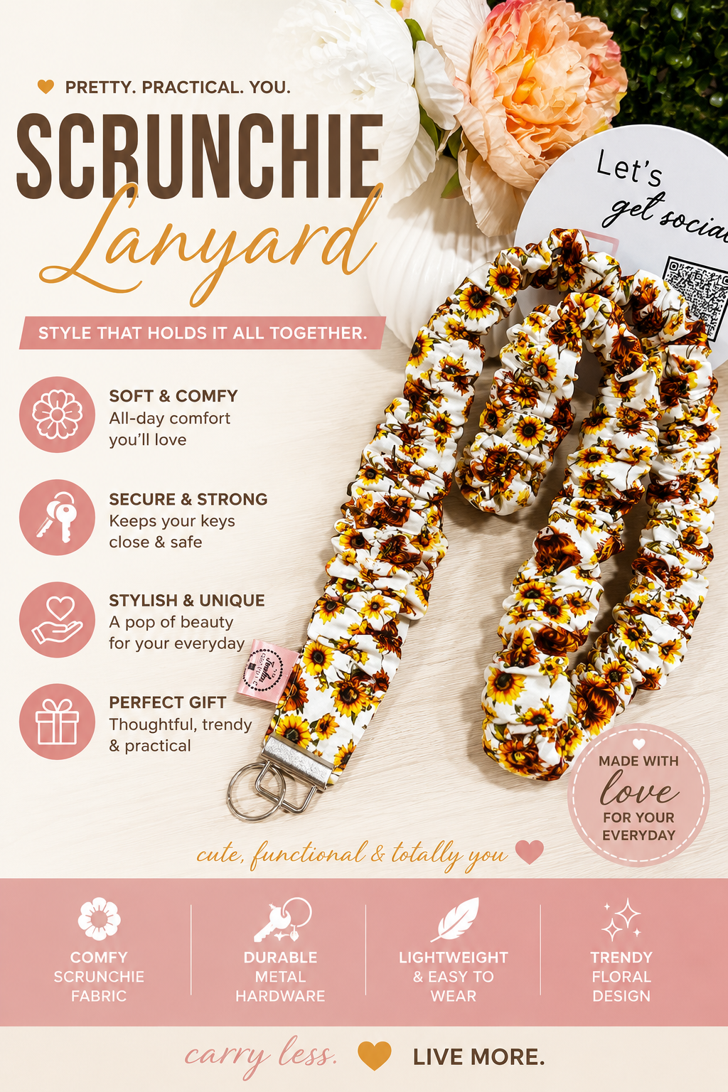 Scrunchie lanyard