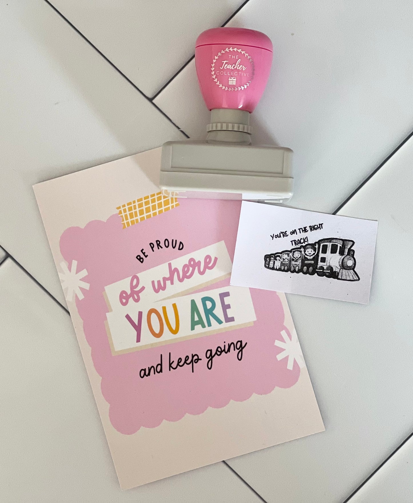 You're on the right track stamp