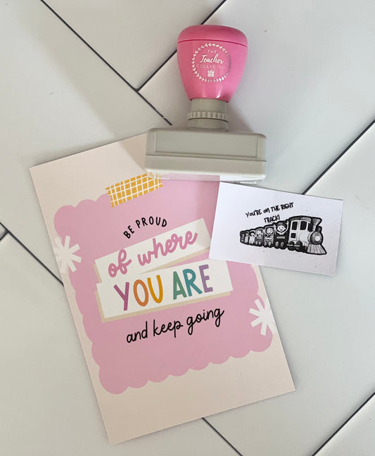 You're on the right track stamp
