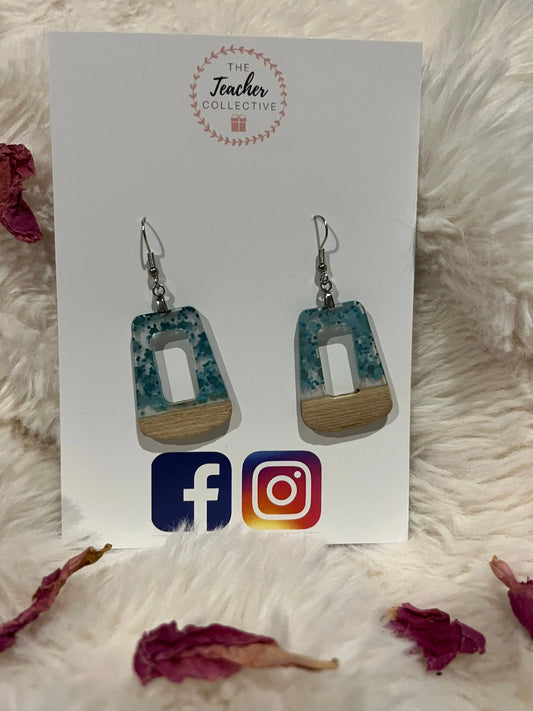 Wooden / Acrylic Earrings The Teacher Collective