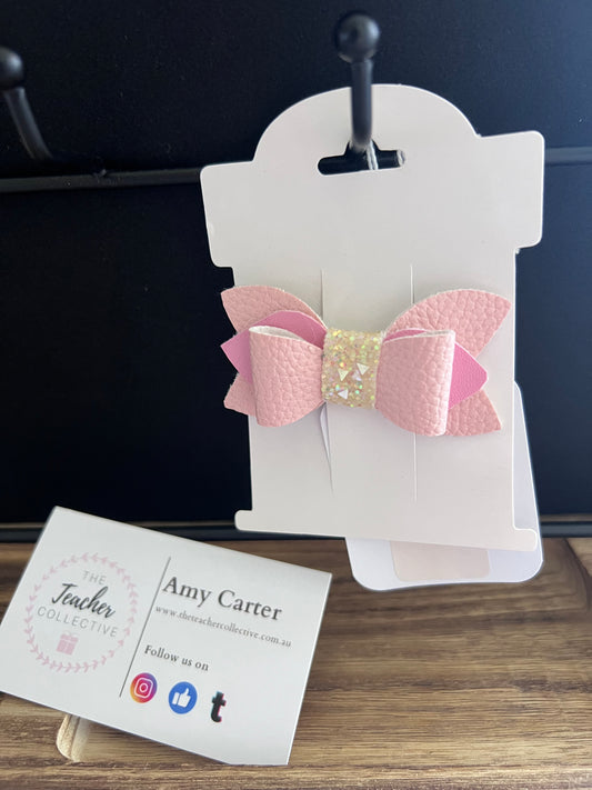 Faux hair bow