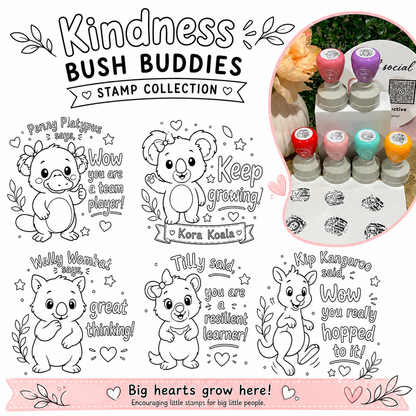 Bush buddies kindness stamp collection