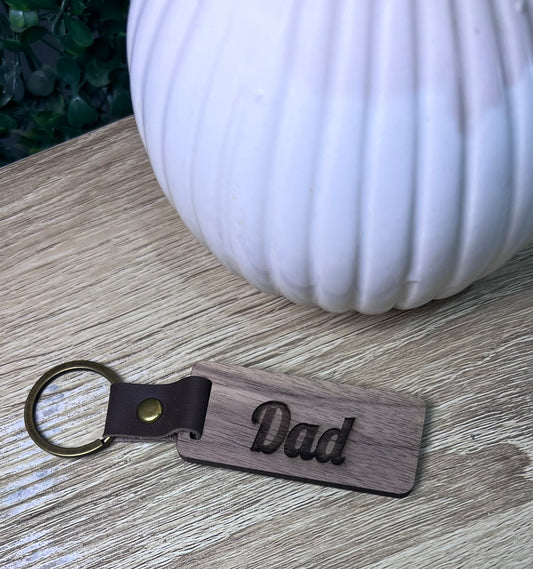 Dad, engraved key ring