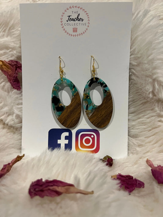 Wooden / Acrylic Earrings The Teacher Collective
