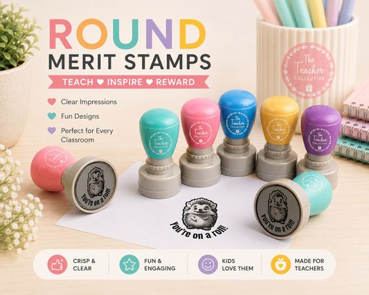 Custom teacher stamp - On a roll stamp