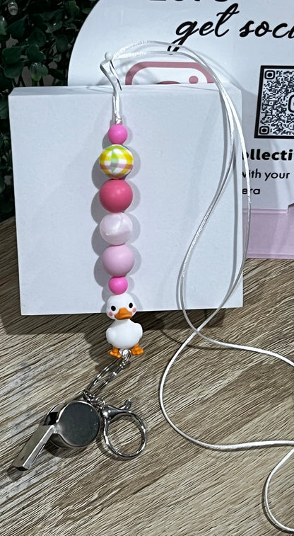 Puddle duck Whistle lanyard