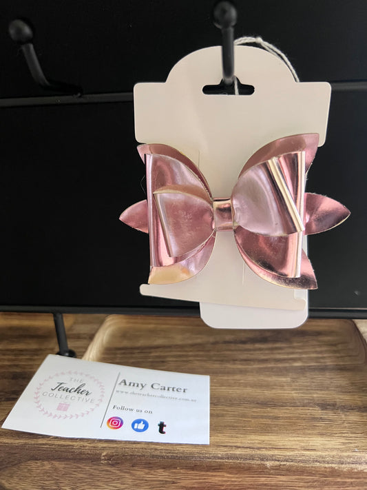 Faux hair bow