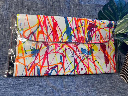 Large hand painted clutch bag Simply Cuteness - Jewellery & Clutches