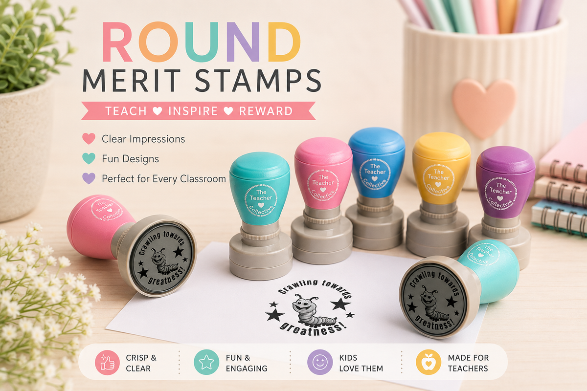 Custom teacher stamp - Crawling towards greatness stamp