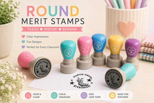 Custom teacher stamp - Crawling towards greatness stamp