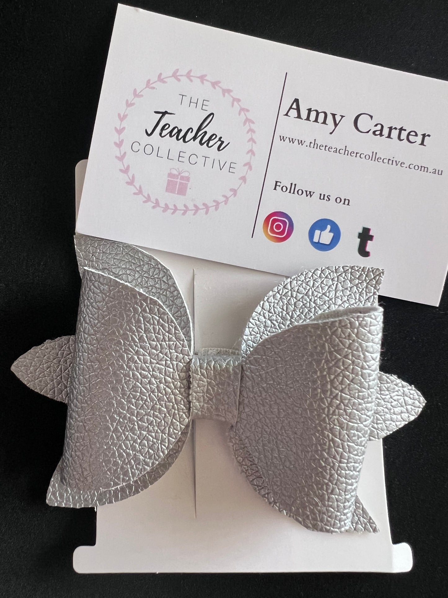 Faux hair bow