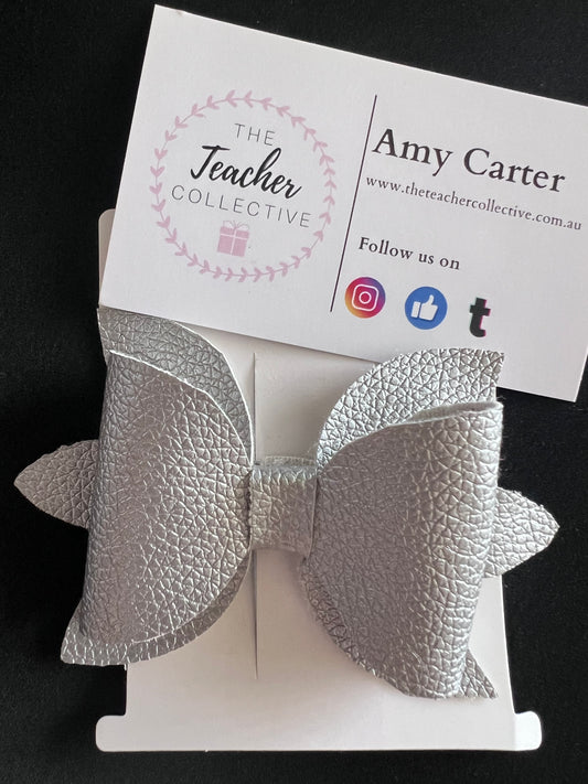 Faux hair bow