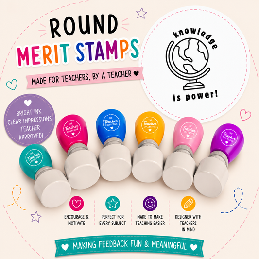 Custom teacher stamp - Knowledge is power