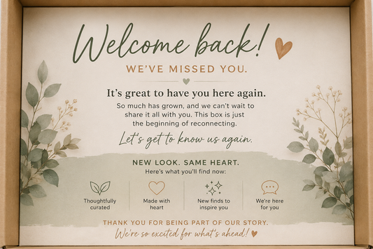 Welcome back box