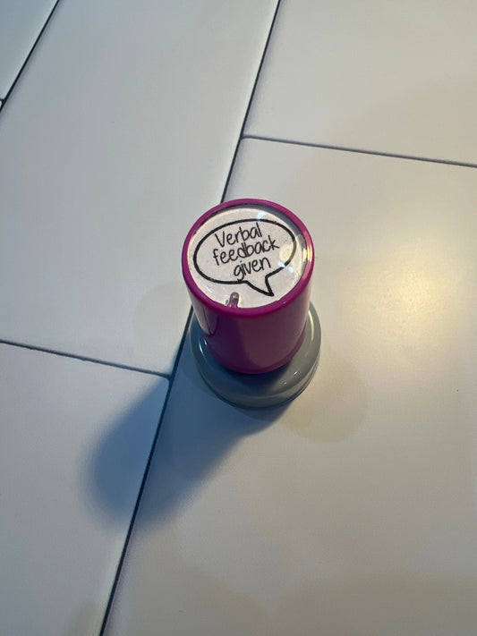 Verbal feedback given stamp The Teacher Collective