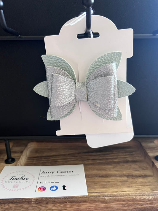 Faux hair bow
