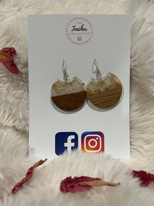 Wooden / Acrylic Earrings The Teacher Collective